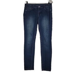 NY&Co Women's Skinny Leg Jeans Size 2 Medium Wash Blue Denim 30X30